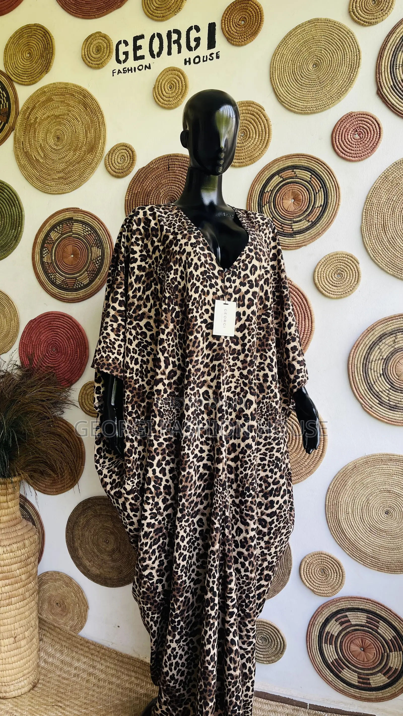 Backless Maxi Dress | Multiple Prints | GEORGI