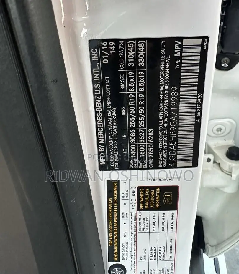 Mercedes-Benz GLE-Class 2016 White