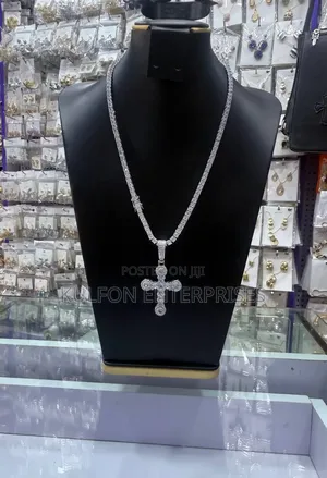 Tennis Necklace With Pendant Male and Female Jewellery