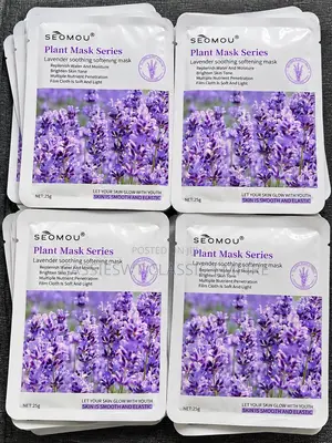 SEOMOU Lavender Plant Mask Series – Soothing & Moisturizing Face Mask