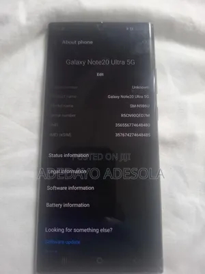 Samsung Galaxy Note 20 Ultra 5G 128 GB Black