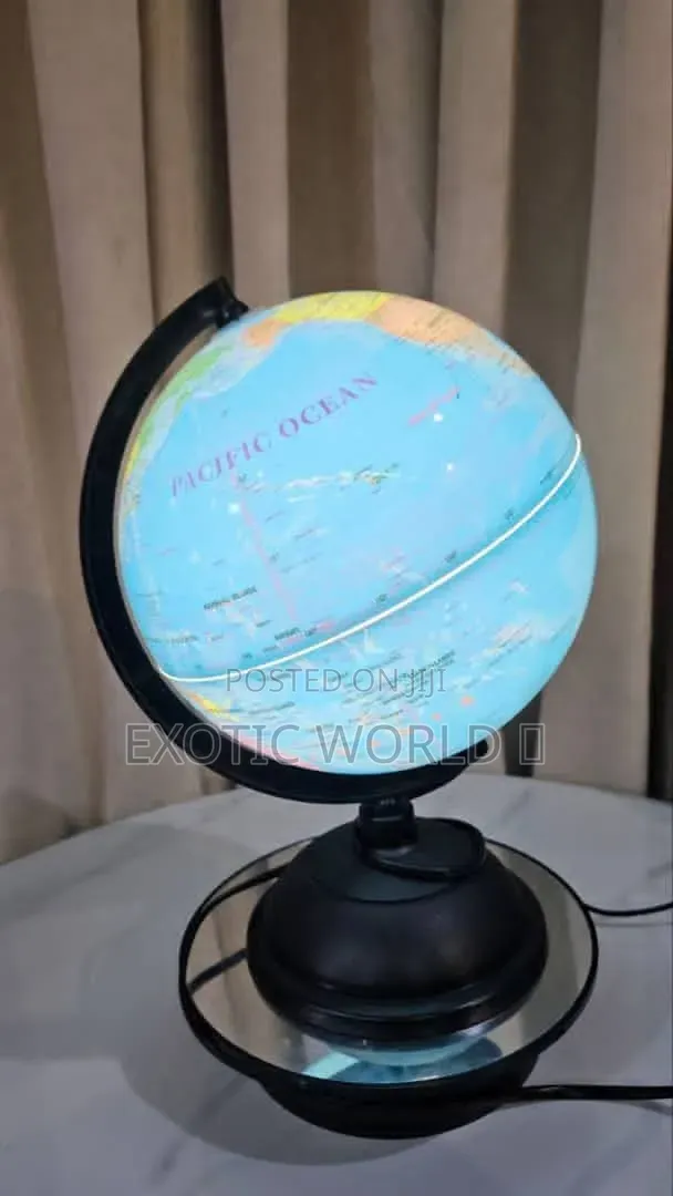 8-Inch Rotating World Globe With Stand