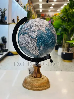 8-Inch Rotating World Globe With Stand