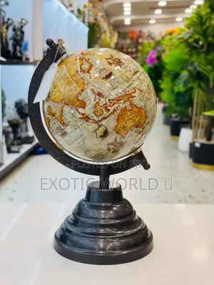 8-Inch Rotating World Globe With Stand