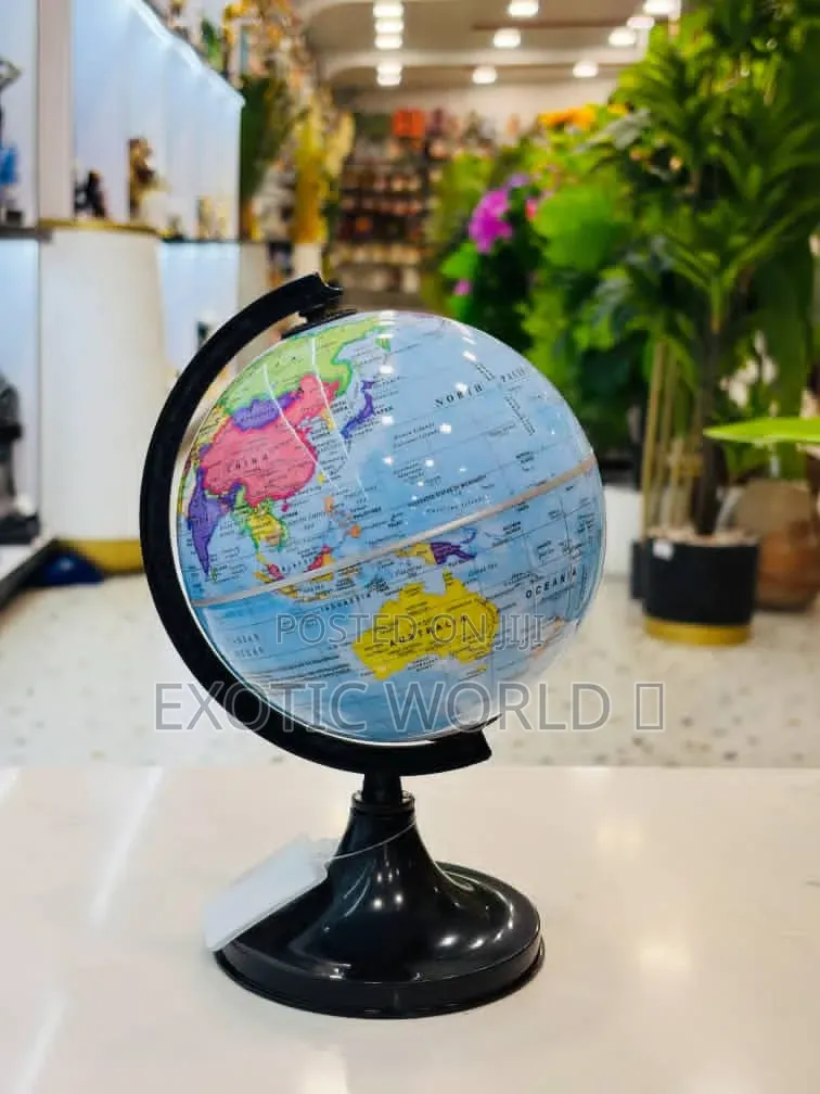 8-Inch Rotating World Globe With Stand
