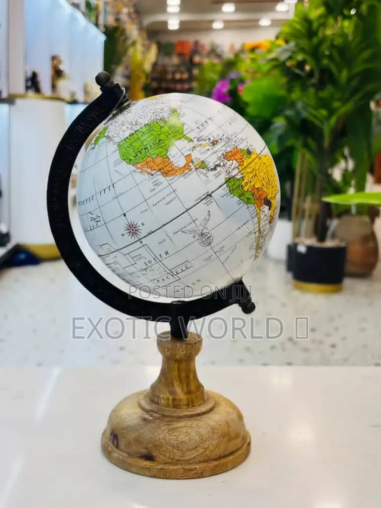 8-Inch Rotating World Globe With Stand