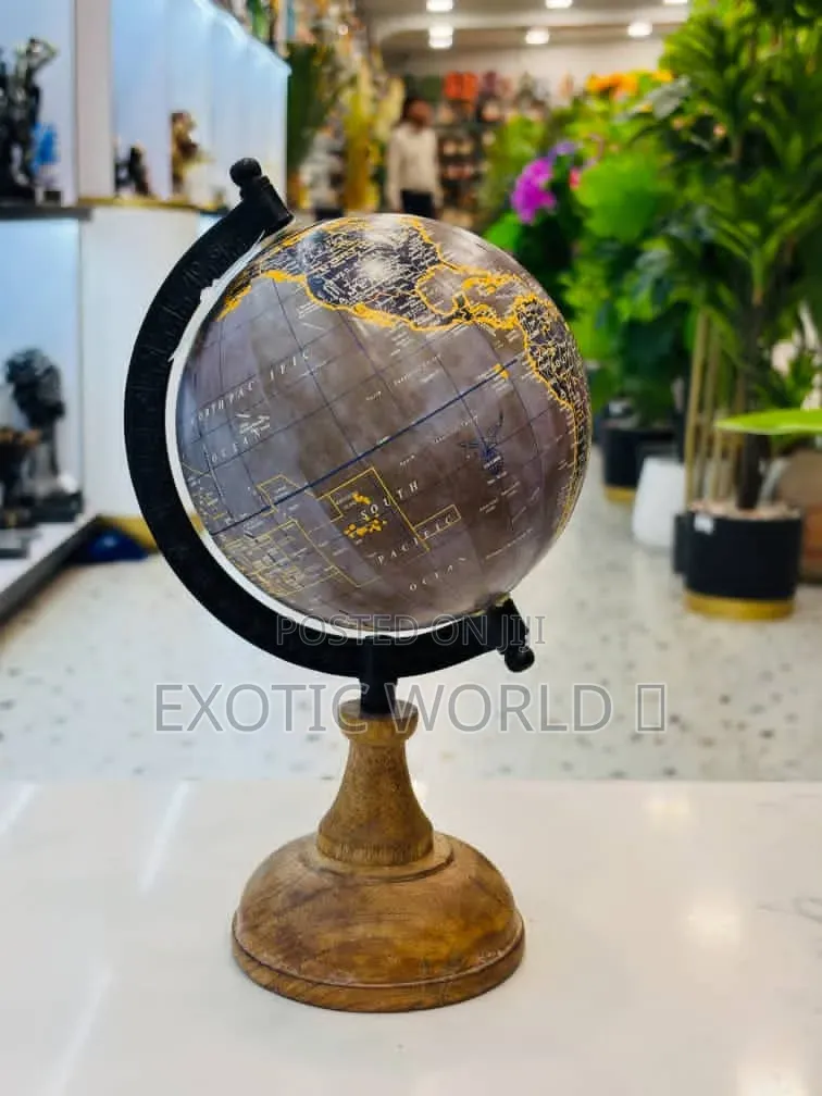 8-Inch Rotating World Globe With Stand