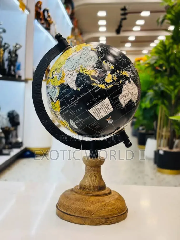 8-Inch Rotating World Globe With Stand