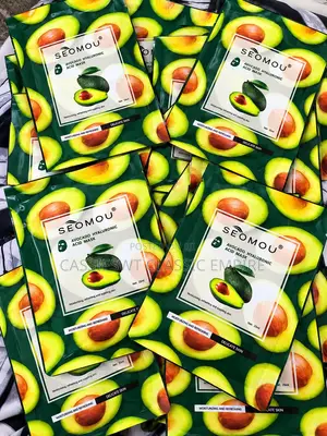 SEOMOU Avocado Hyaluronic Acid Face Mask – Moisturizing Sheet Mask