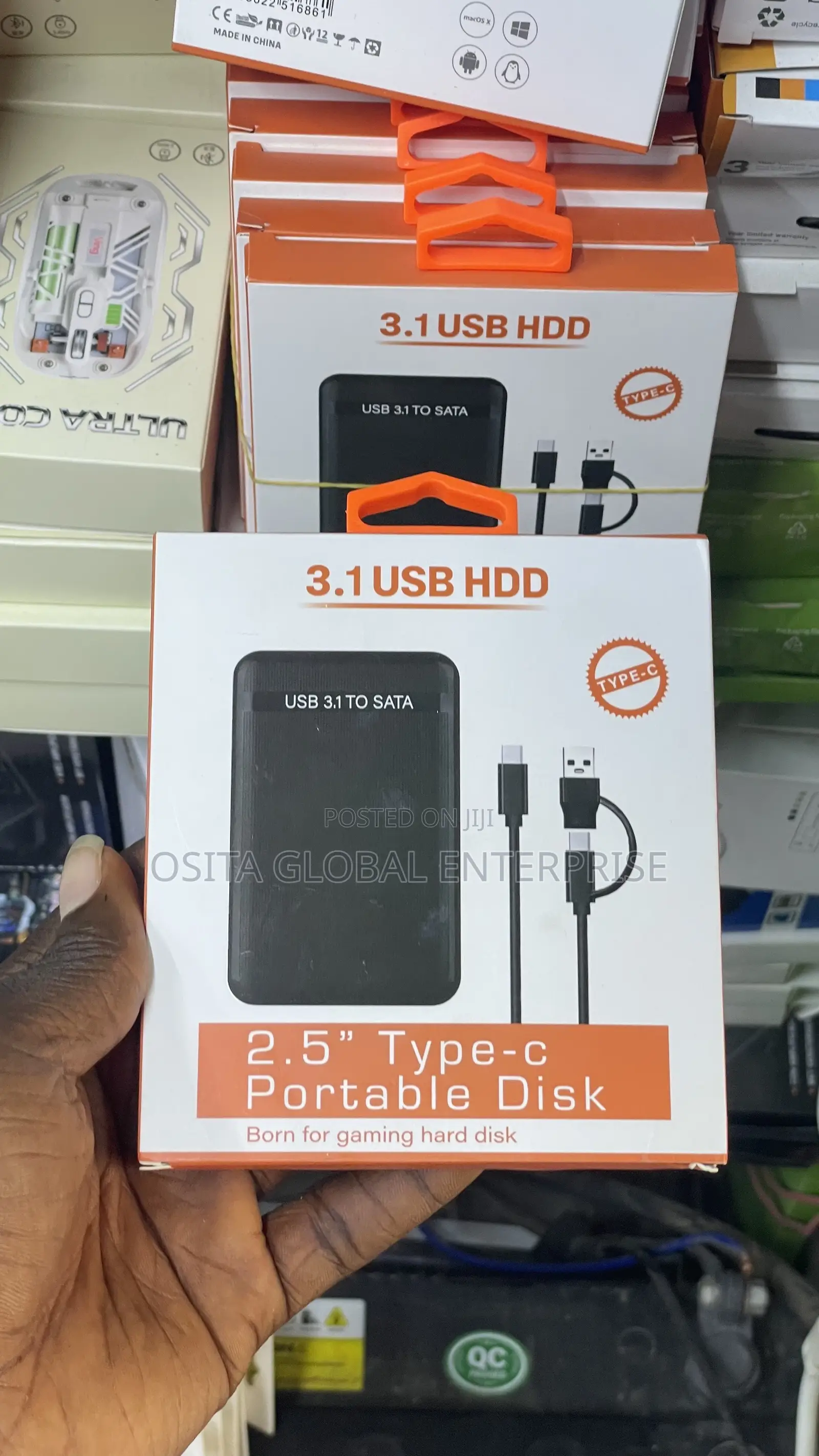 2.5" SATA to USB 3.1 Type-C HDD/SSD Enclosure