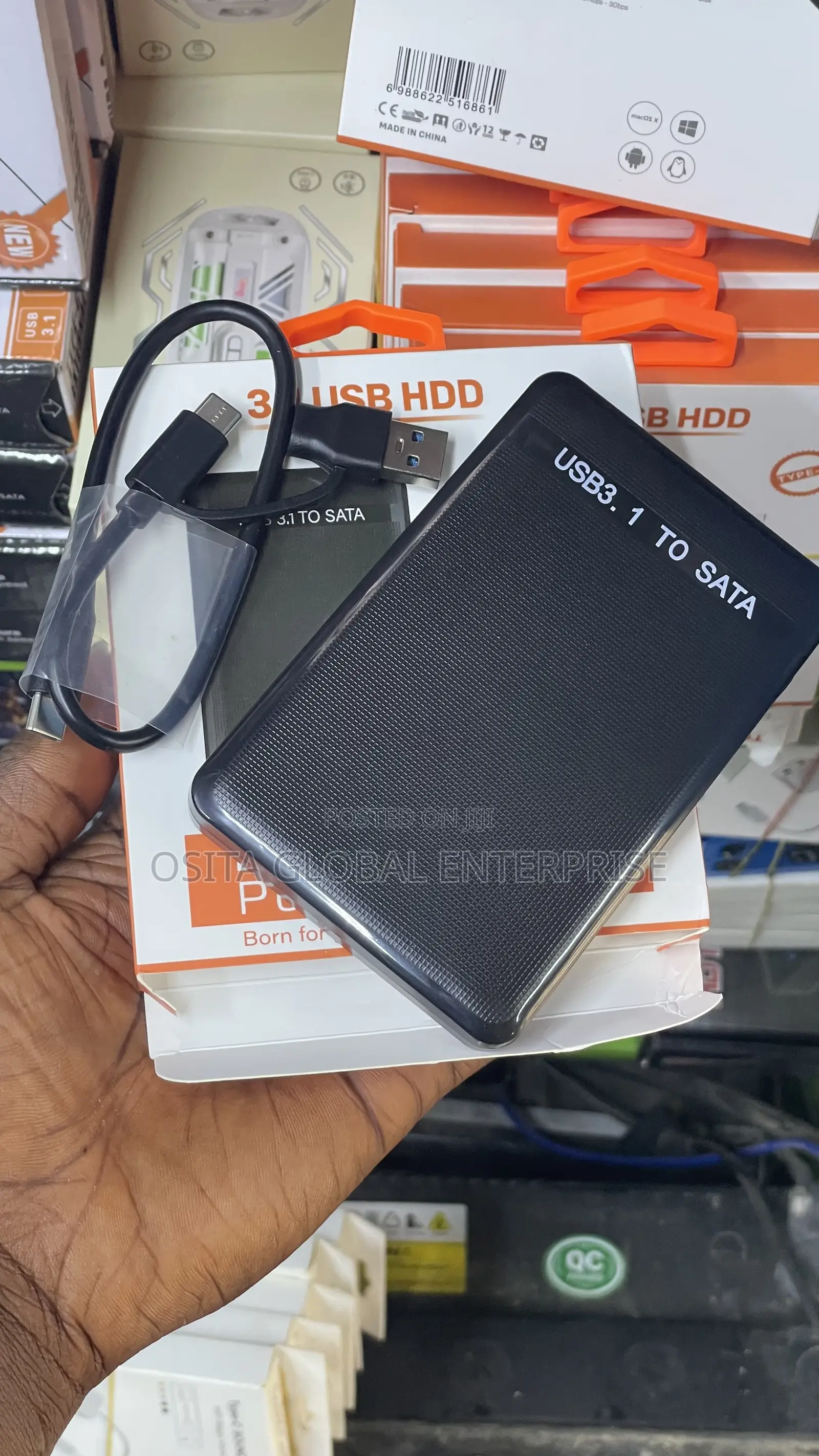 2.5" SATA to USB 3.1 Type-C HDD/SSD Enclosure