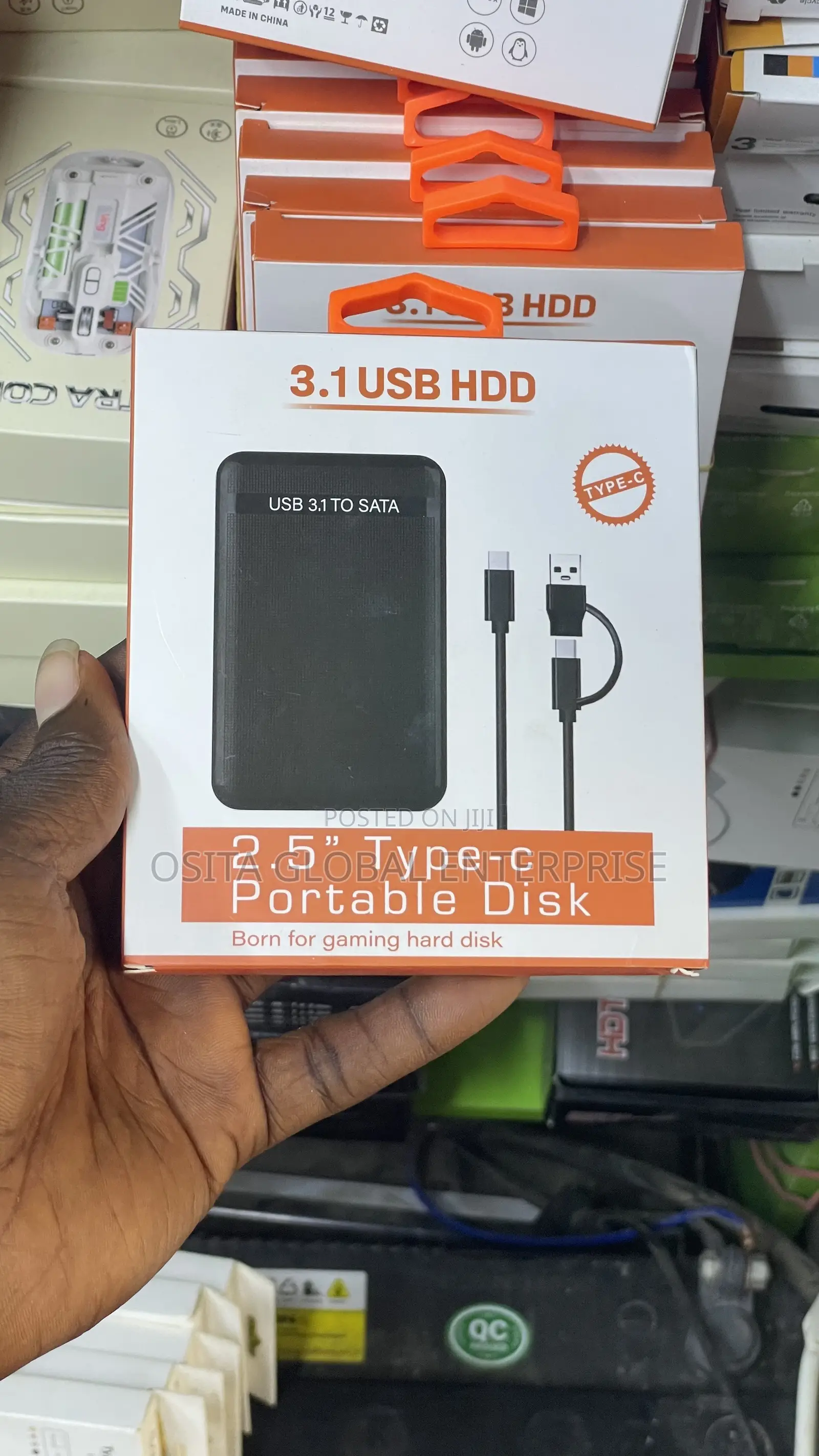 2.5" SATA to USB 3.1 Type-C HDD/SSD Enclosure