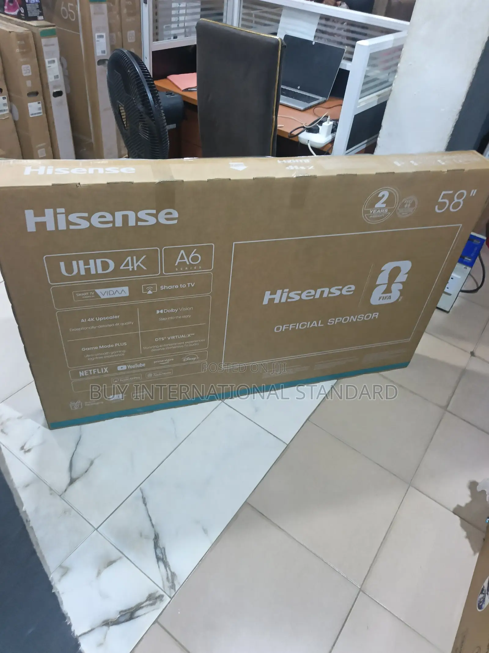 Hisense 58A6N 58" Large Screen Smart TV Display