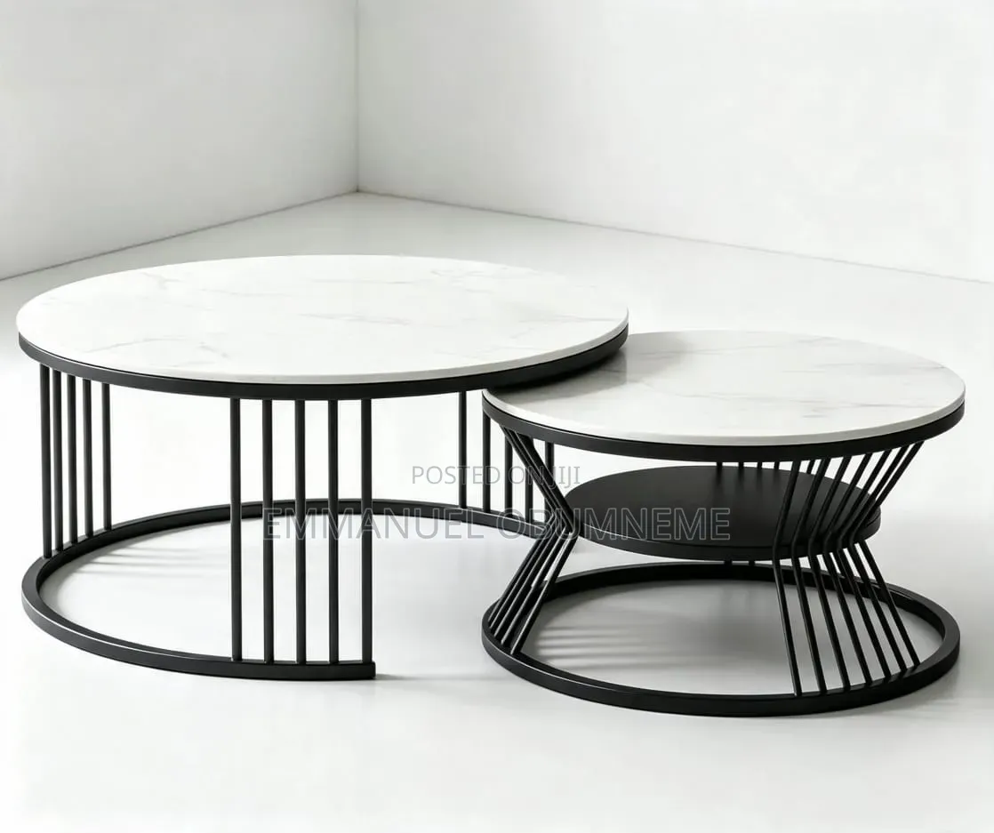 2 in 1 Centre Table With Metal Leg/Drawer