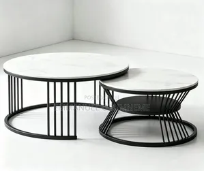 2 in 1 Centre Table With Metal Leg/Drawer