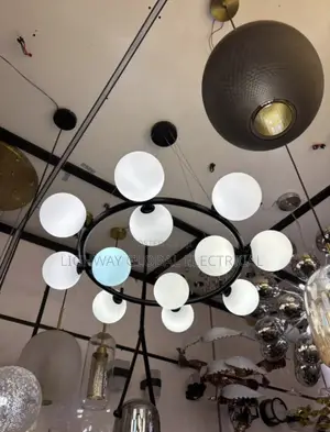 Contemporary Nordic Glass Chandelier