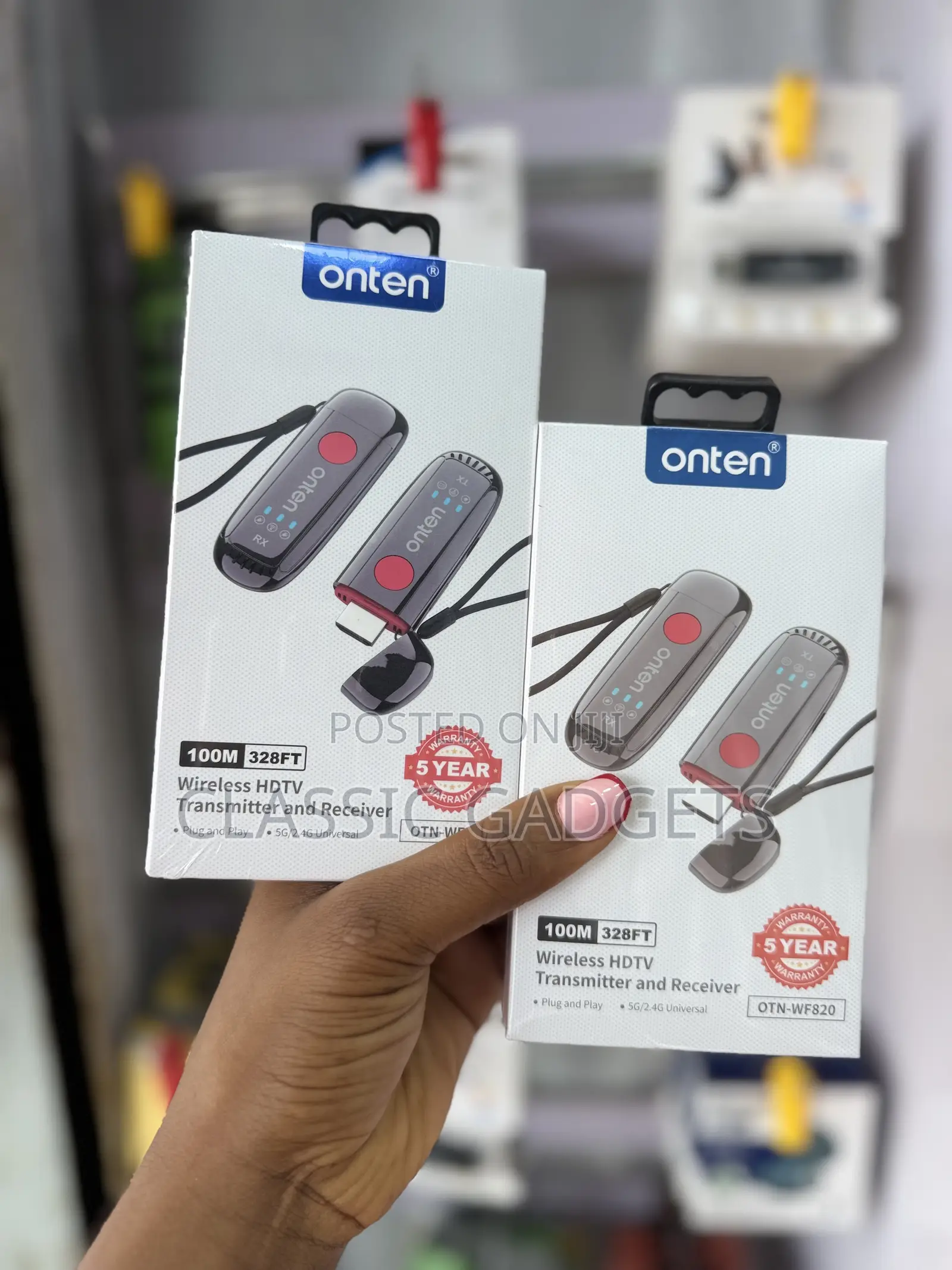 ONTEN OTN-WF820 100m 328ft Wireless HDTV Transmitter & Receiver