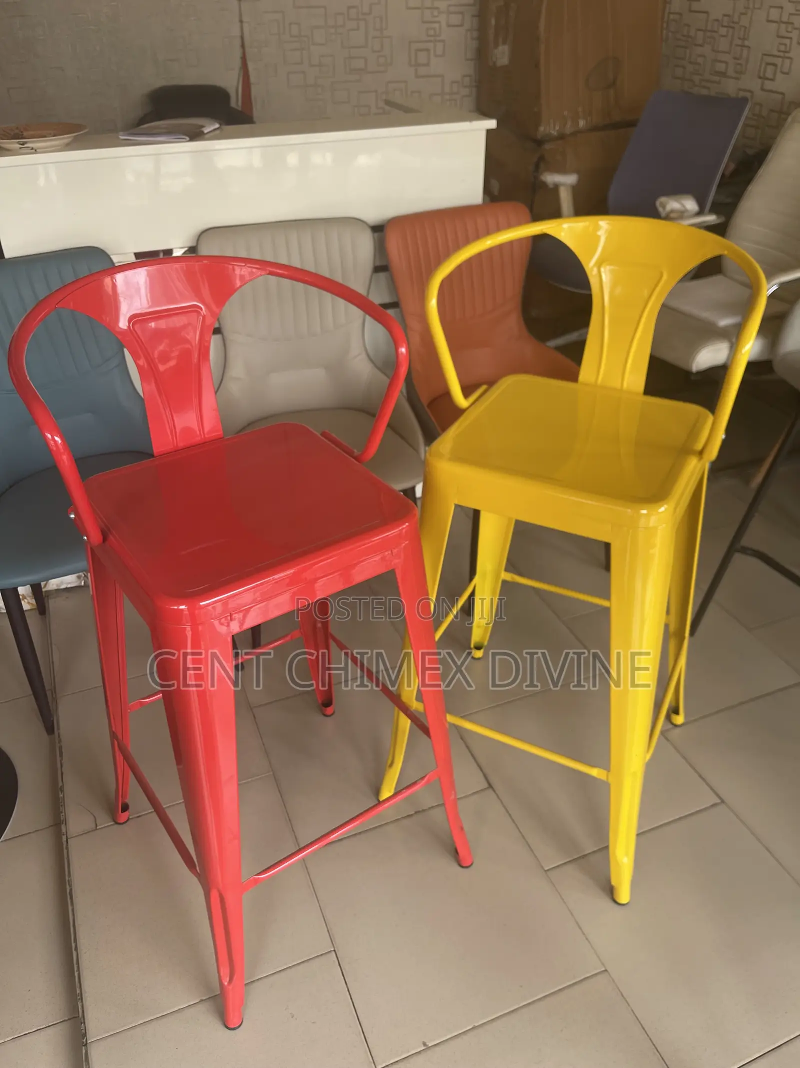 Iron Frame Bar Stool