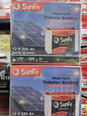 250ah 12v Sun Fit Tubular Solar Battery
