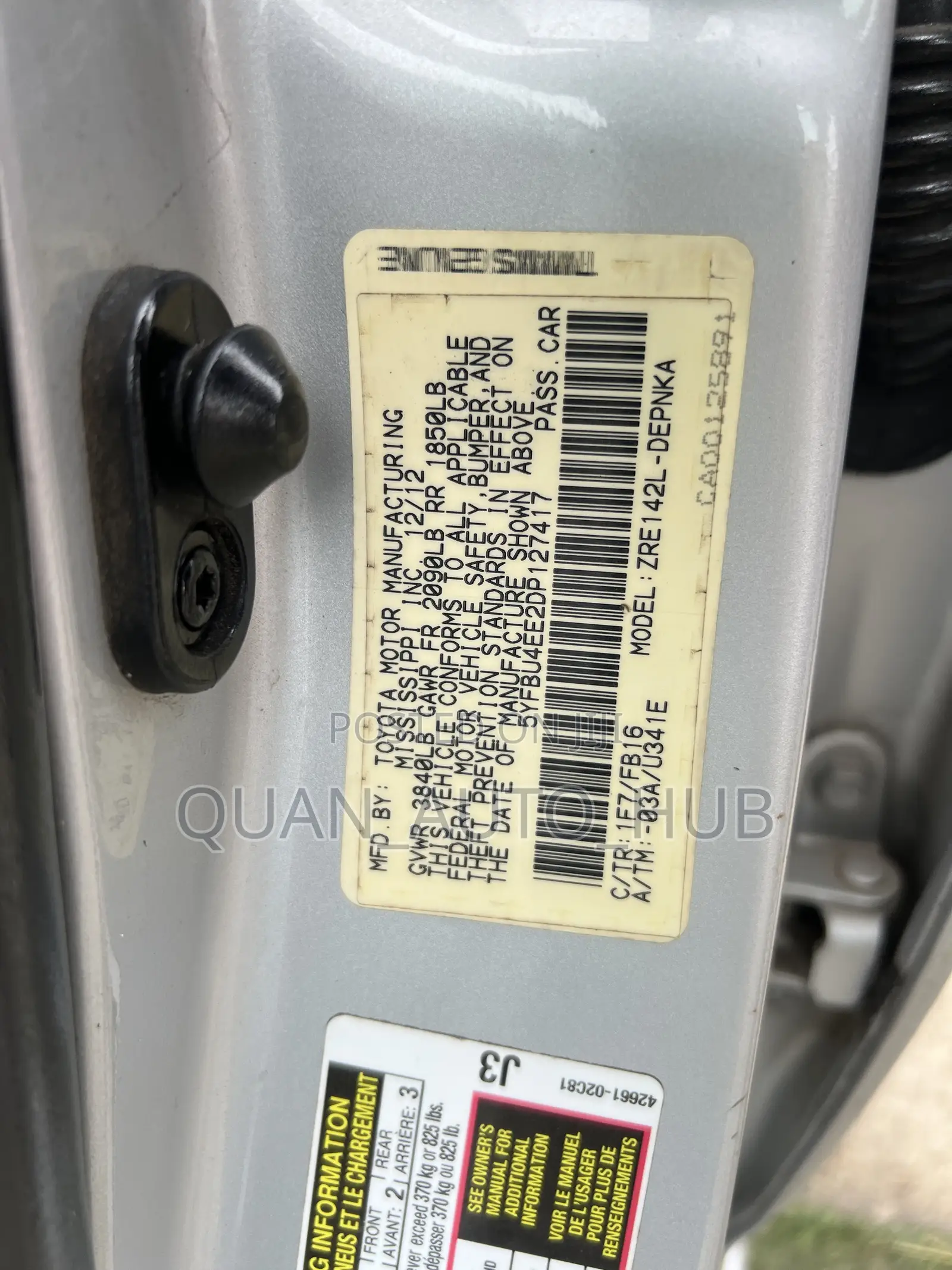 Toyota Corolla 2013 Silver