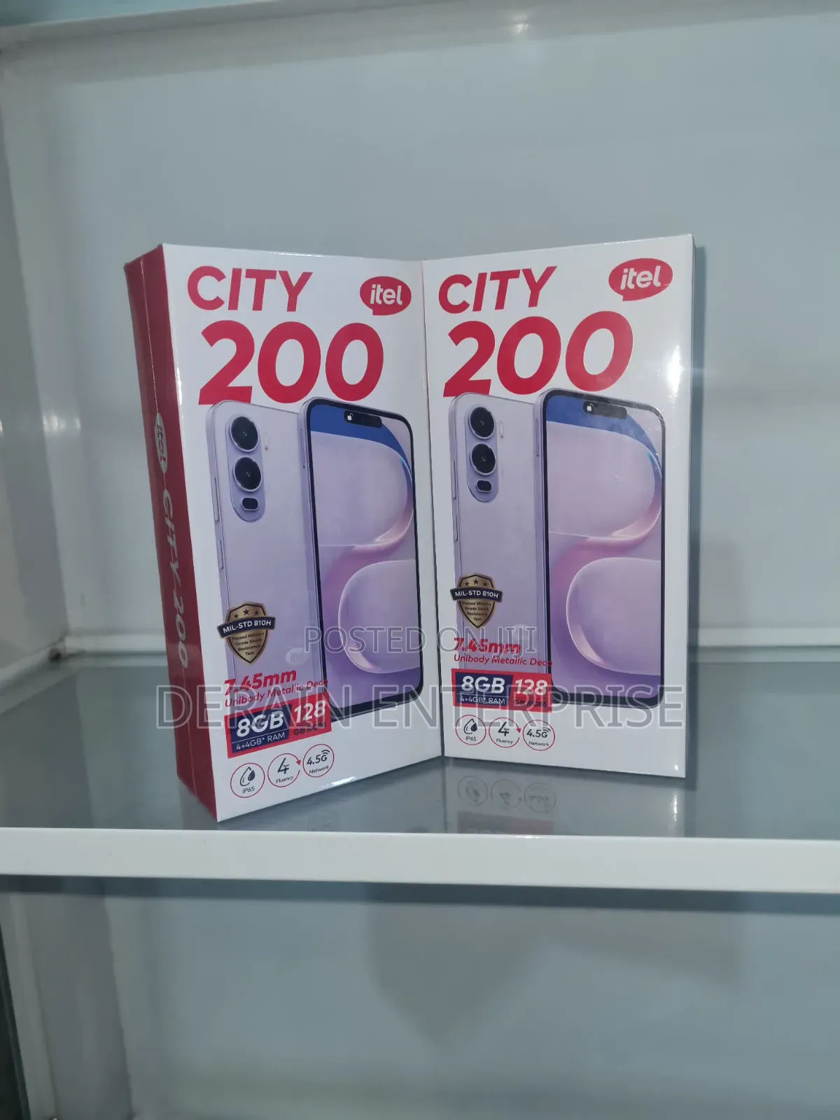 New Itel City 200 128 GB Black