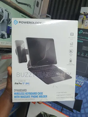 Powerology DynaBoard Wireless Keyboard Case With MagSafe Phone Holder