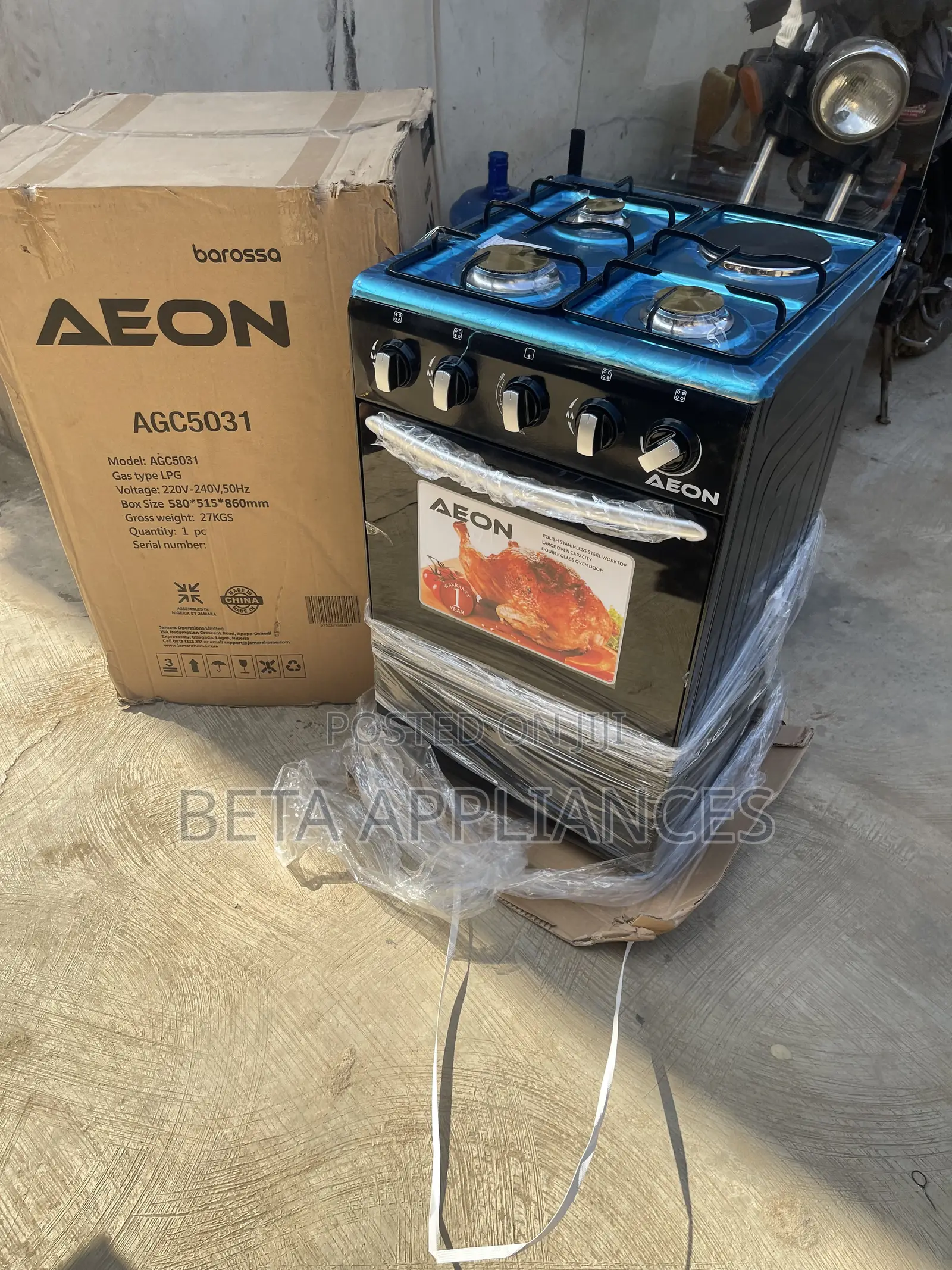 Aeon 3+1 Home Kitchen Gas Cooker