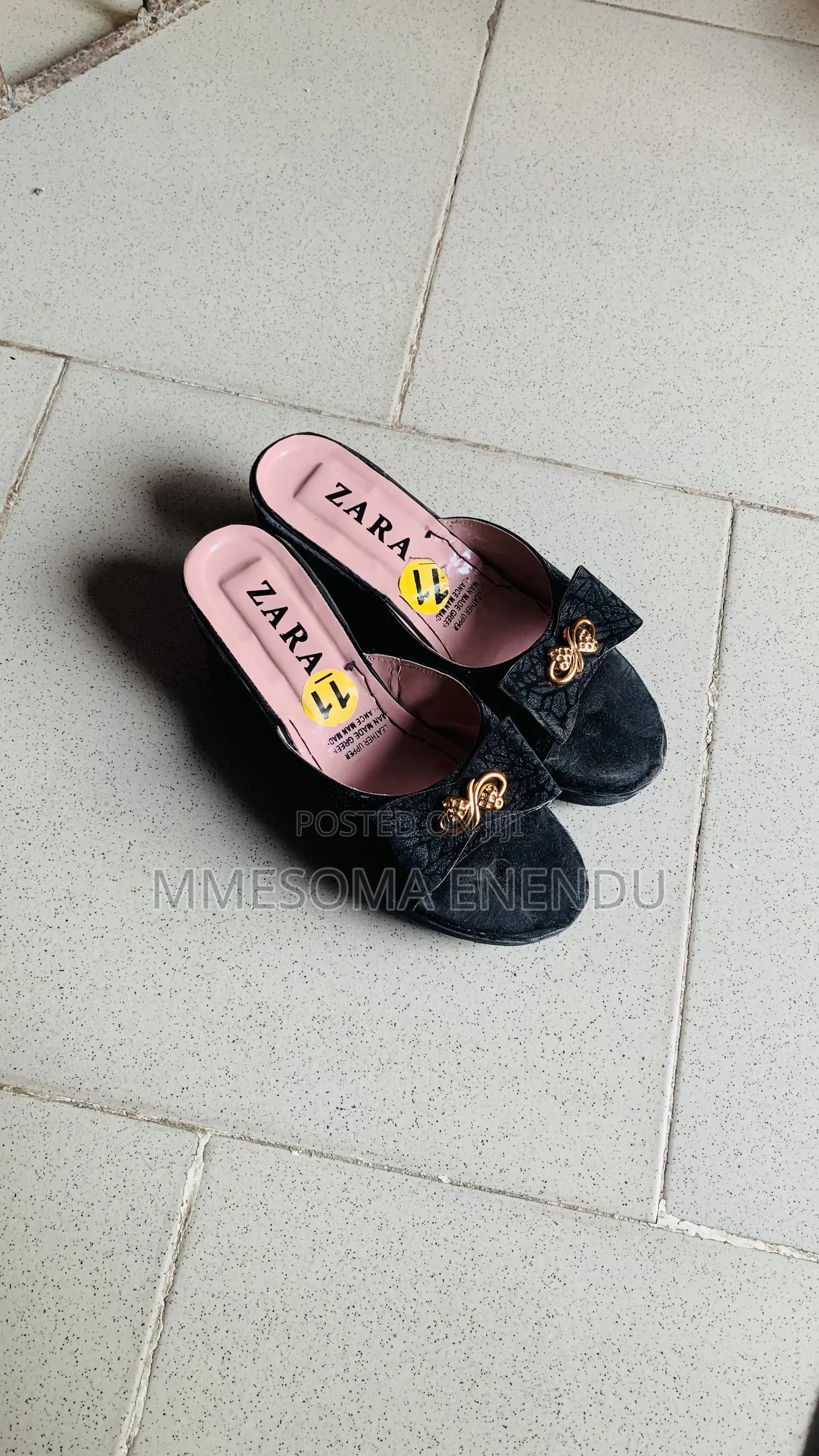 Black Women’s Wedge Sandals – Size 11