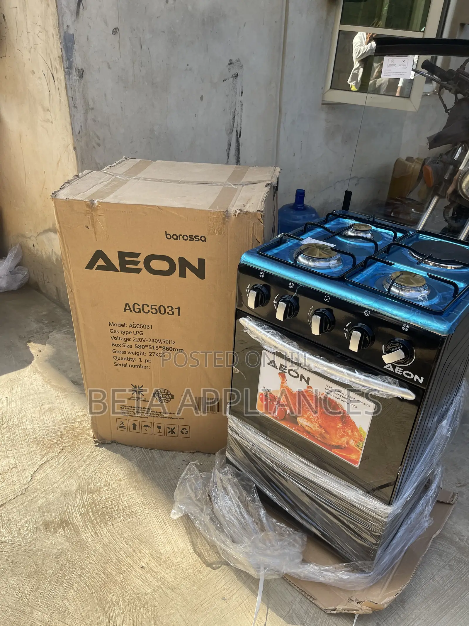 Aeon 3+1 Compact Standing Gas Stove