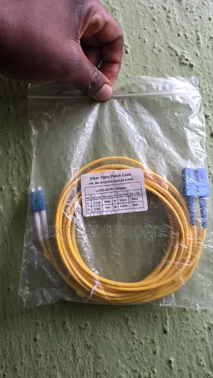 LC to SC Duplex Single-Mode Fiber Patch Cord – 3 M (9/125 Μm)