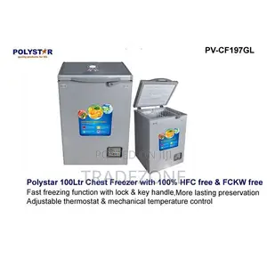 Polystar 100 Liters Super Fast Freezing Chest Freezer | PV-CF197GL