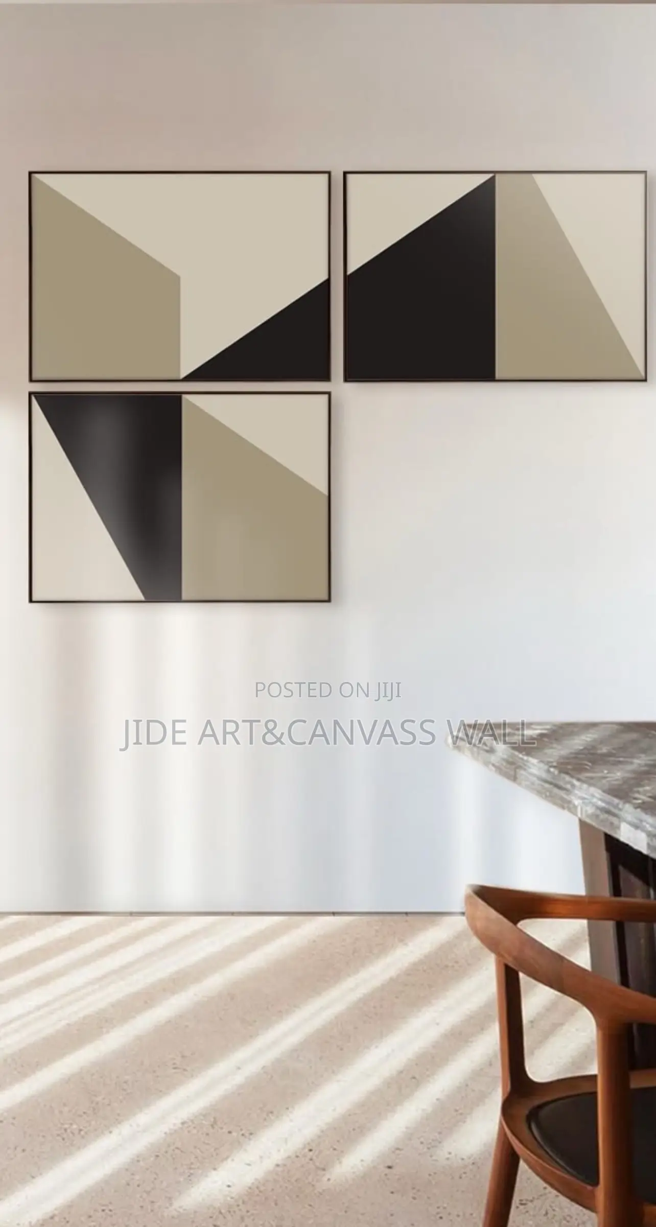 Modern 4 Panels Canvass Art Print