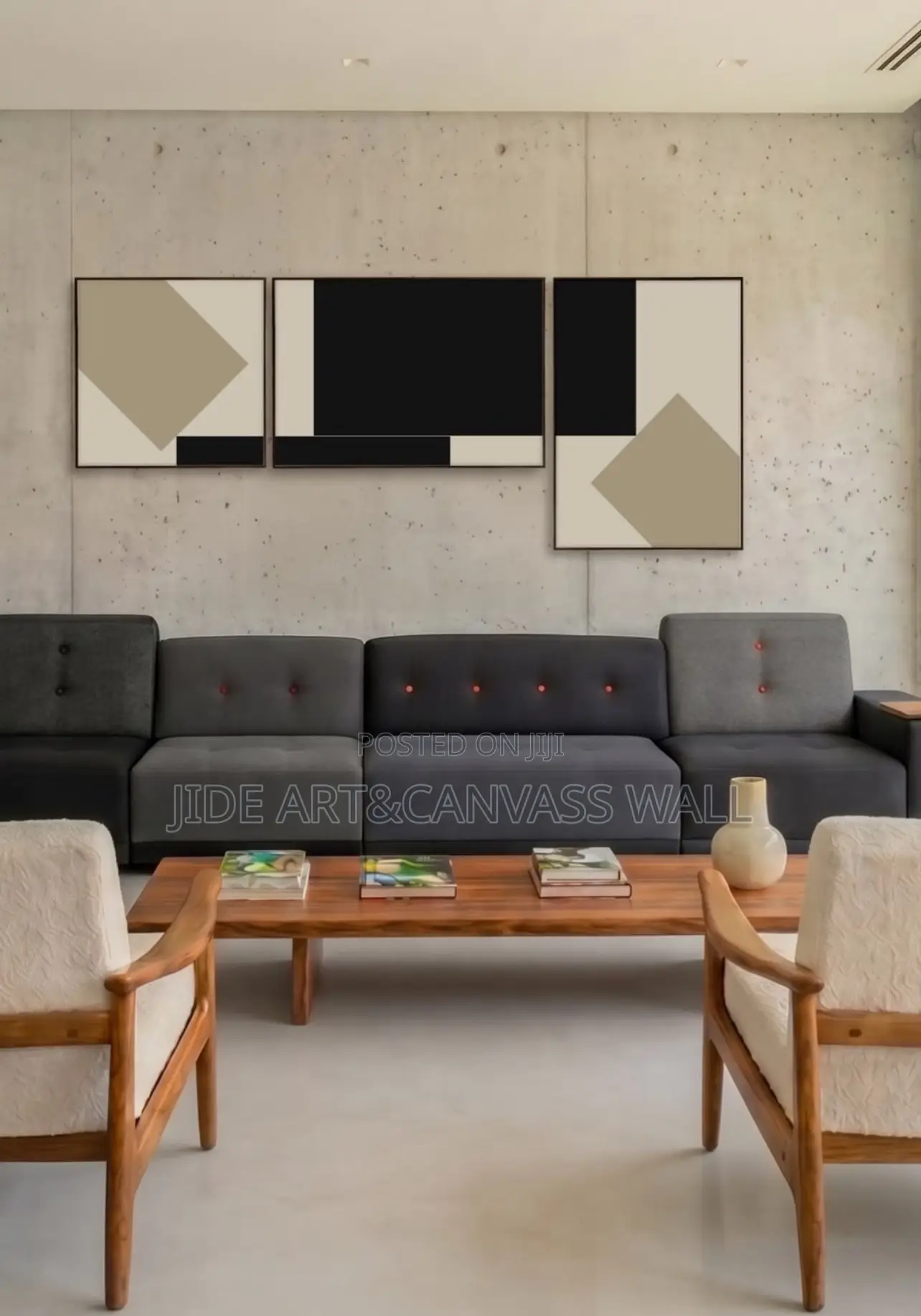 Modern 4 Panels Canvass Art Print