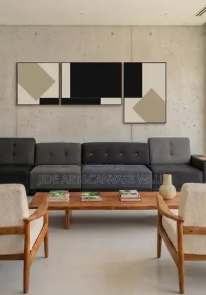 Modern 4 Panels Canvass Art Print