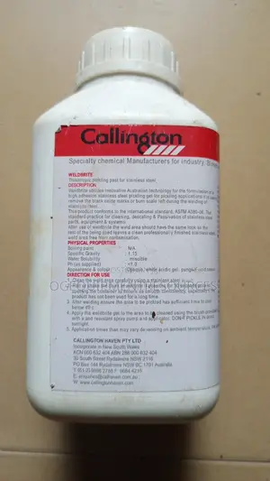 Callington Weldbrite, Stainless Steel Welds.
