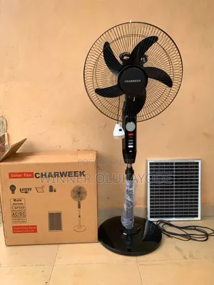 Solar and Electric Rechargeable Fan