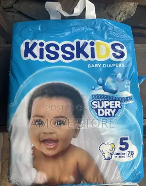 Kisskids Baby Diapers – Size 5 (Junior) | 78 Pieces