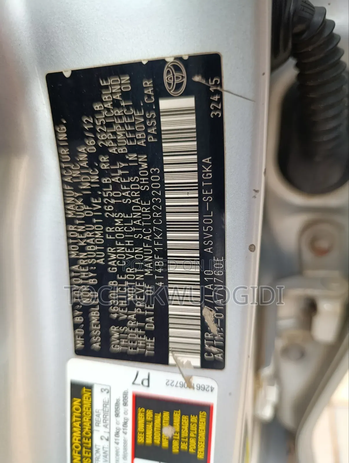 Toyota Camry XLE 4dr Sedan (2.5L 4cyl 6A) 2012 Silver