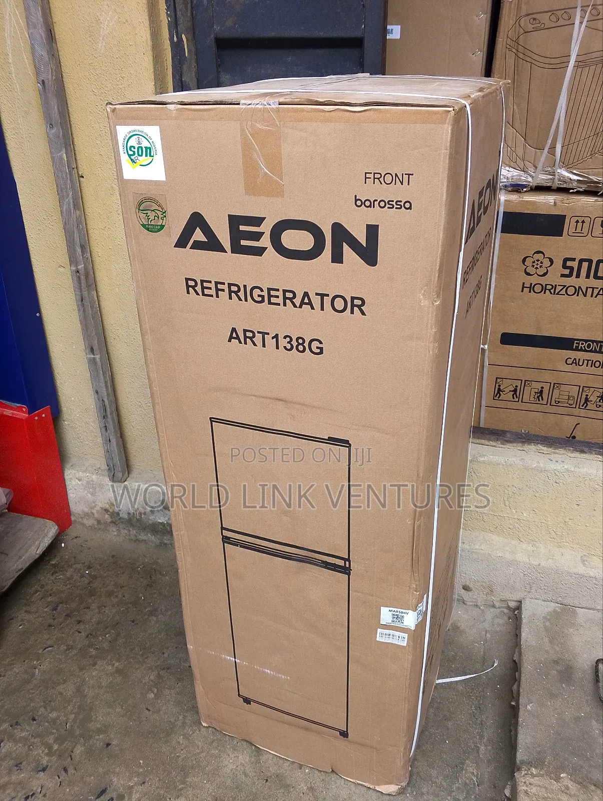 Aron Standing Double Fridge 200 Liters