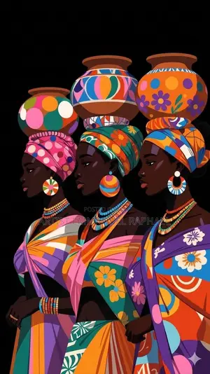 African Painting/Sculpture on Canvas
