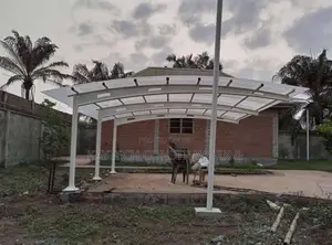 Clean White Carport Shade — Pure Elegance, Built to Last!