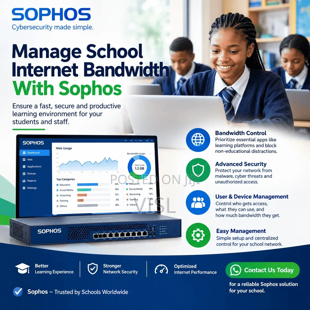 Manage School Internet Bandwidth With Sophos