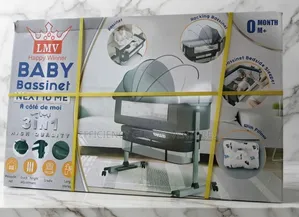 3-in-1 Portable Baby Bassinet, Bedside Sleeper & Rocking Crib With Net