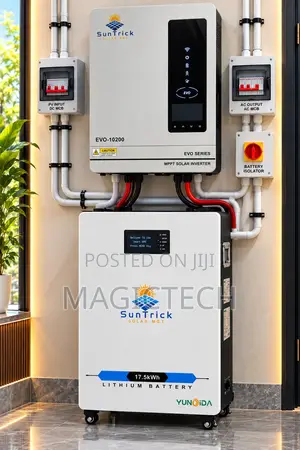 Suntrick 10.2kva 48v Hybrid Inverter+17.5kwh 48v Lithium Battery Combo