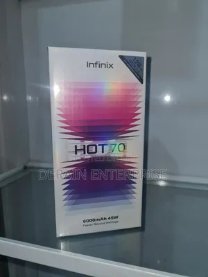 New Infinix Hot 70 128 GB Black