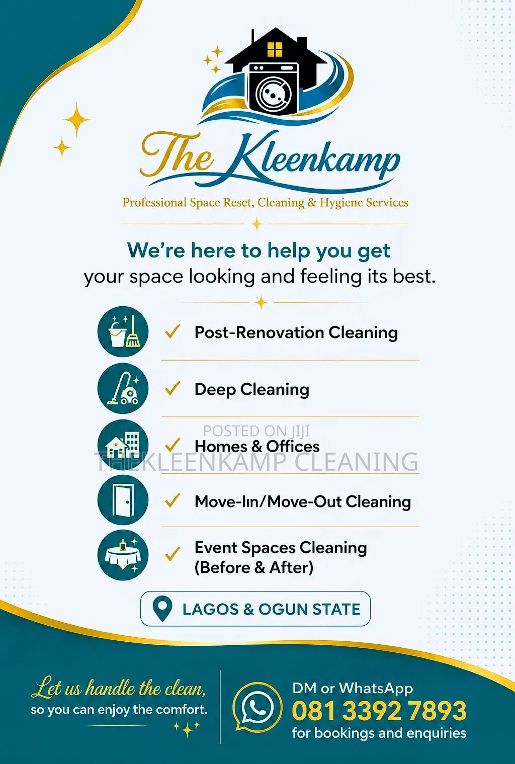 Home, Office, Post-Construction & Move-in Cleaning | Lagos & Ogun