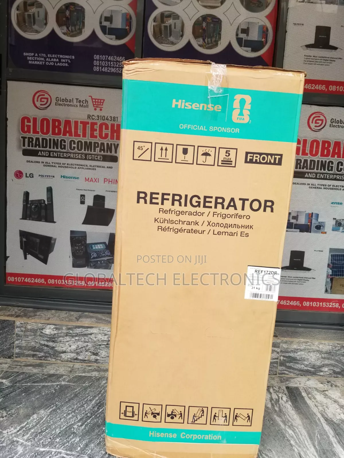 Hisense Top Freezer Refrigerator 124L (172DR)