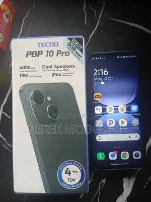 Tecno Pop 10 Pro 128 GB Black