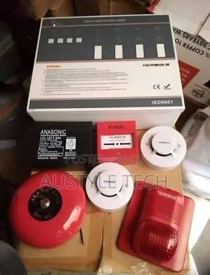 Hikvision Fire Alarm Kit, 4zone, Detector, Call Point, Bell & Flasher