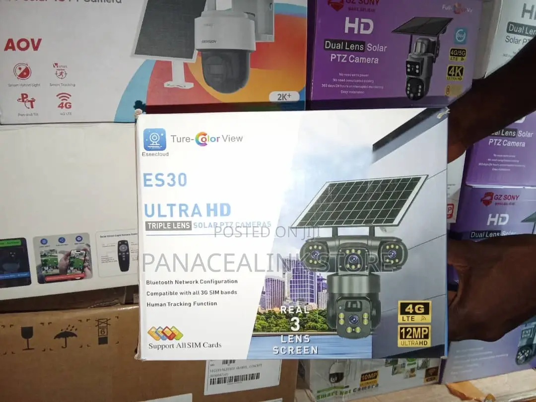 Esee Cloud ES30 Ultra Hd Tripple Lens 4g Solar PTZ
